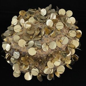 MCM Mr Henri New York Original Vintage 1950s Pillbox Hat - Gold